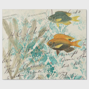 Papier Cadeau Nautique vintage