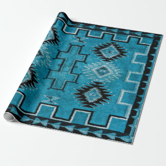 Papier Cadeau Navajo Indian 1890 Saddle Blanket - 2023 coloré