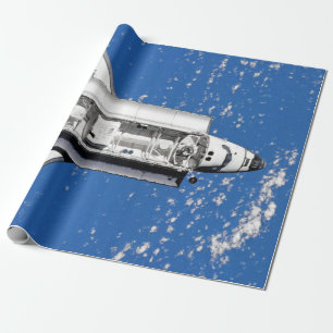 Papier Cadeau Navette spatiale Discovery de la NASA en orbite te