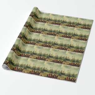 Papier Cadeau Navires au large d'une côte rocheuse par Adam Will