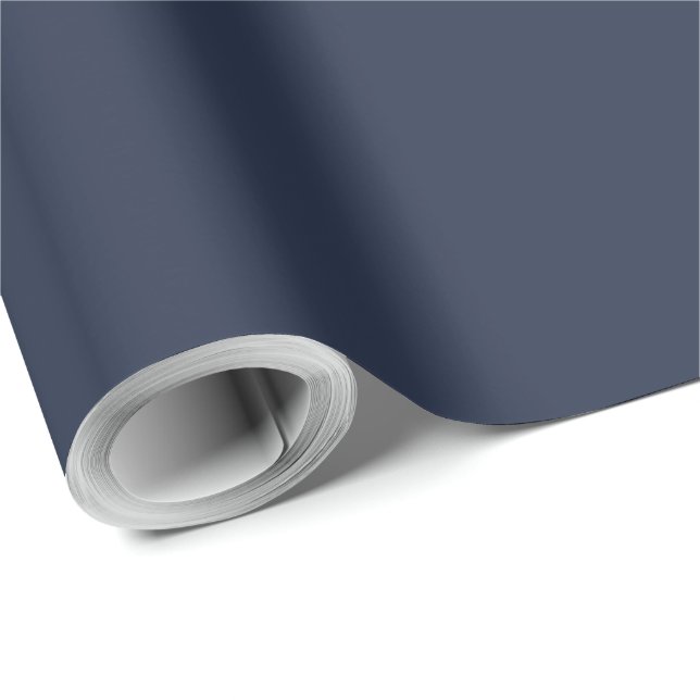 Papier Cadeau Navy Blue (Coin rond)