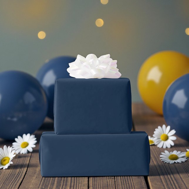 Papier Cadeau Navy Blue Birthday (Créateur téléchargé)