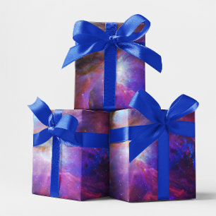 Papier Cadeau Nebula à Orion Rose