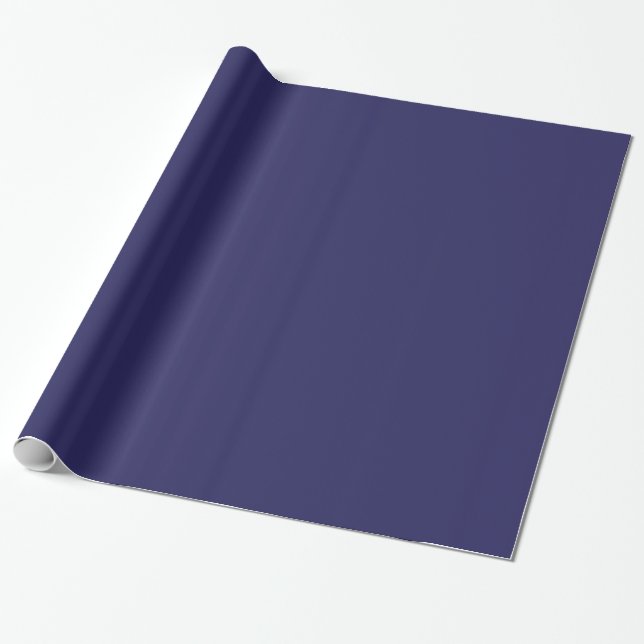 Papier Cadeau Néerlandais Indigo Blue #26235C (Déroulé)
