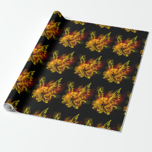 Papier Cadeau Neon Dragon