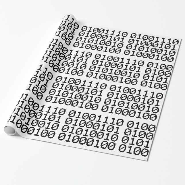 PAPIER CADEAU NERD BINAIRE (Déroulé)