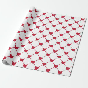 Papier Cadeau Nets faits de Coeurs mignon cadeau d'amour