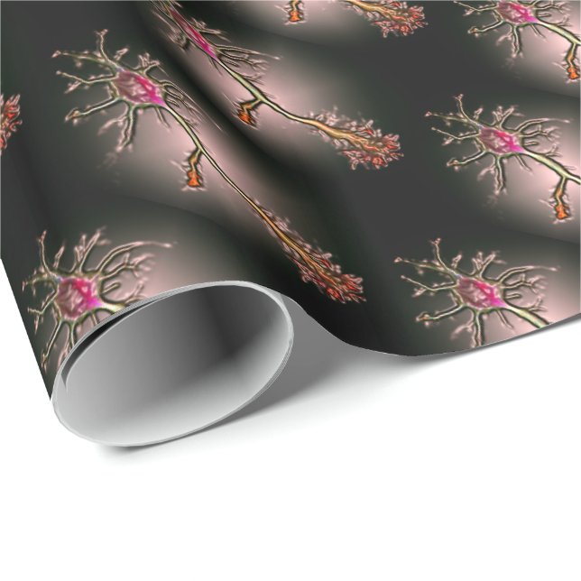 Papier Cadeau neurons gift wrap (Coin rond)