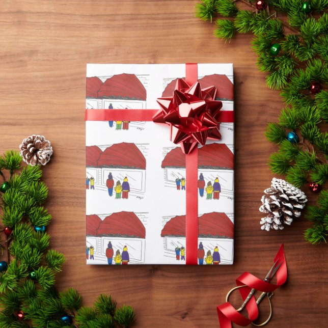 Papier Cadeau New York Christmas Window Shopping NYC Holiday (Cadeau de vacances)