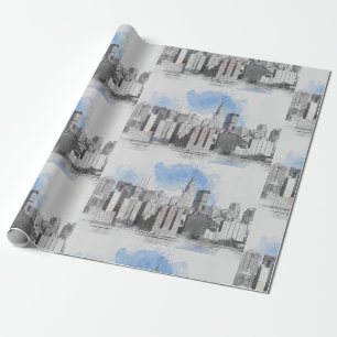 Papier Cadeau New York City Manhattan Skyline