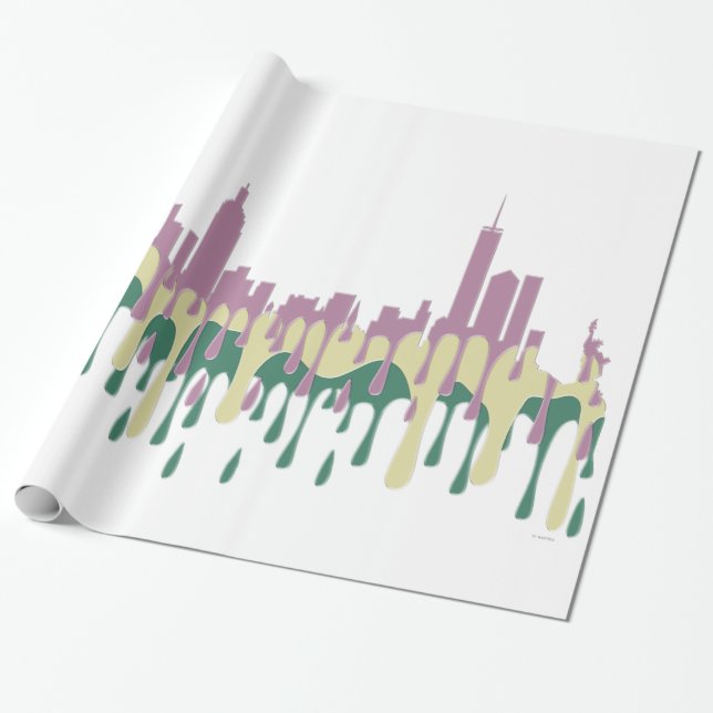 PAPIER CADEAU NEW YORK, HORIZON PCG DE NY - (Déroulé)