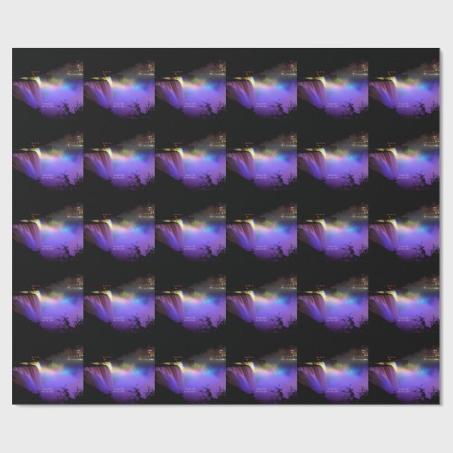 Papier Cadeau Niagara Falls, Dancing Lights, (Plat)