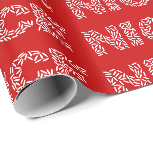 Papier Cadeau Nice Riz (Coin rond)