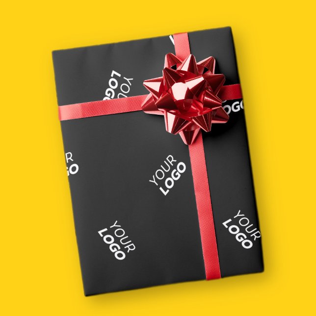 Papier Cadeau N'importe quel logo ou image téléchargée | Motif d (Créateur téléchargé)