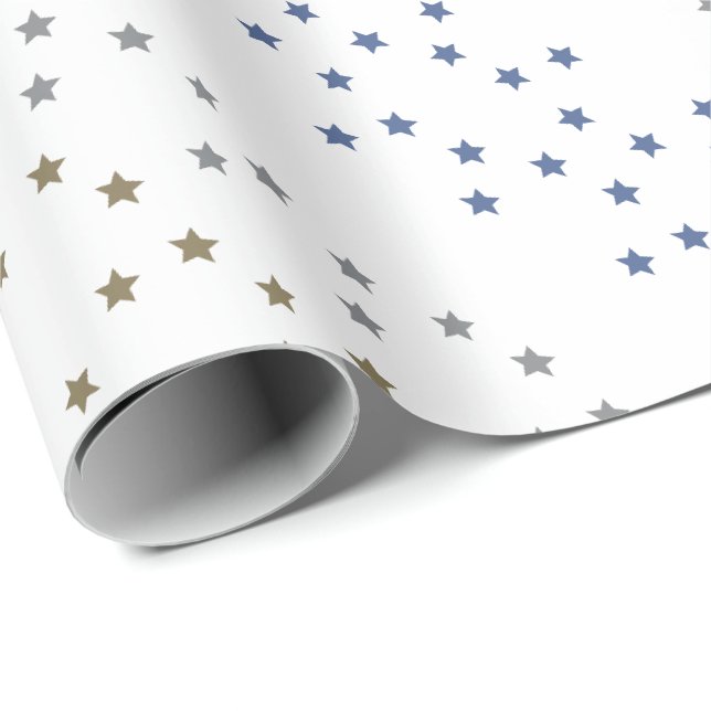 Papier Cadeau N'importe quel papier d'enveloppement à motif Star (Coin rond)