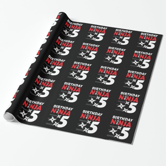 Papier Cadeau Ninja Birthday Party (Déroulé)