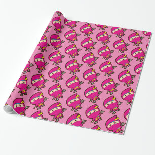 Papier Cadeau Ninja Girl