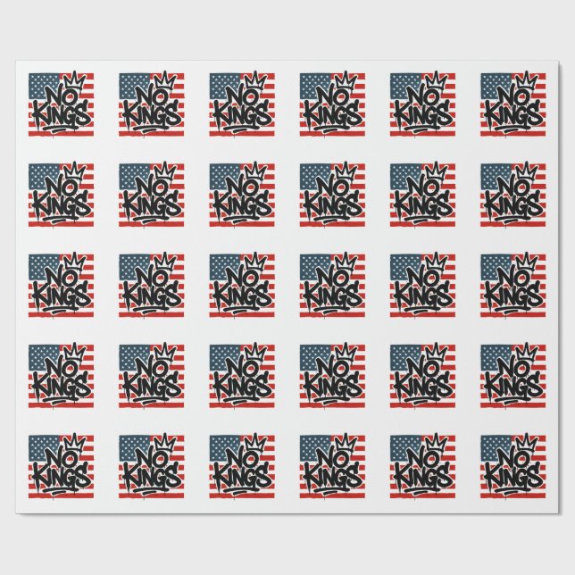 Papier Cadeau No Kings In America Save Democracy I dissident Ant (Plat)