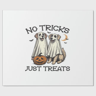 Papier Cadeau No Tricks Just Treats Dog Halloween Shirt Classic 