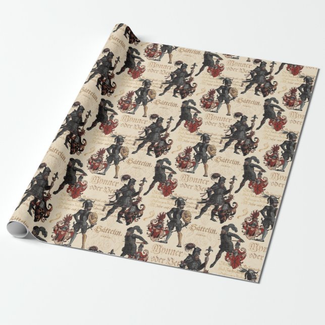 Papier Cadeau Nobles chevaliers aux Jeux militaires médiévaux d' (Déroulé)