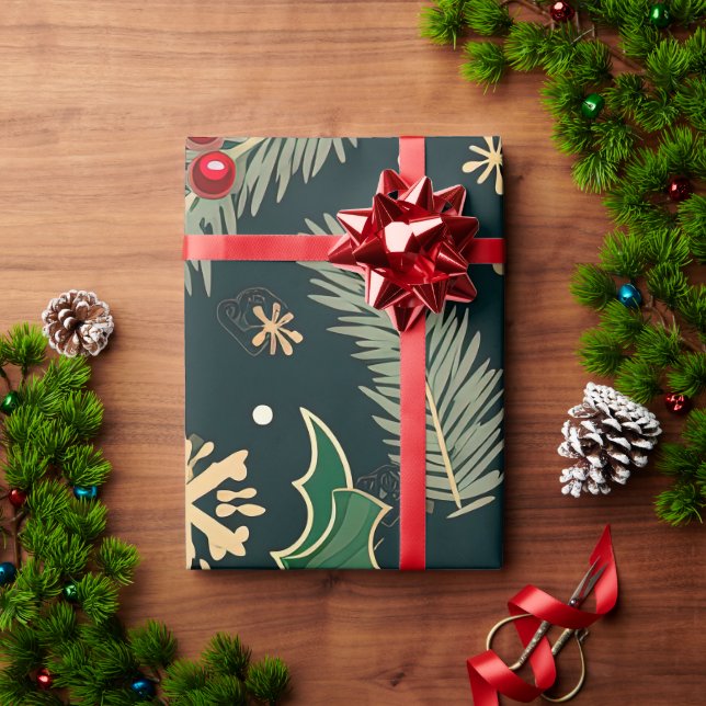 Papier Cadeau Noël  (Cadeau de vacances)