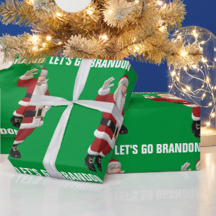 PAPIER CADEAU NOËL 2023 ALLONS BRANDON SANTA CLAUS