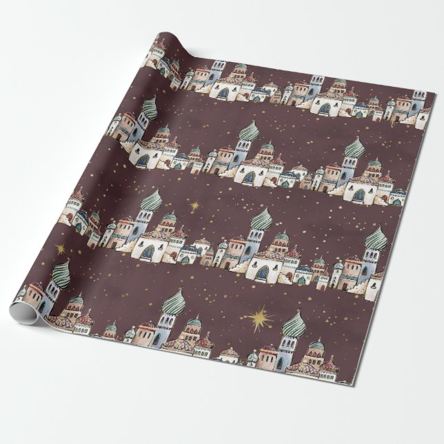 Papier Cadeau Noël à Bethléem (Déroulé)