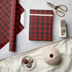 Papier Cadeau Noël à damiers motif Red Buffalo Plaid