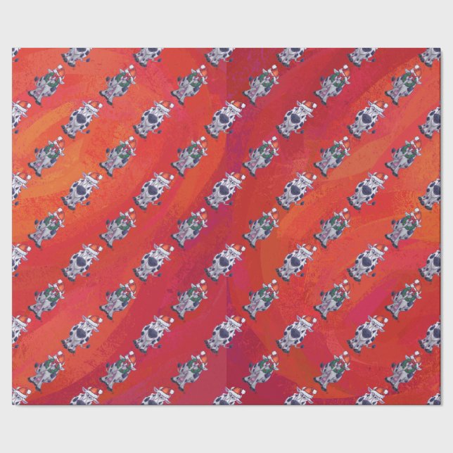 Papier Cadeau Noël à la vache (Couture)