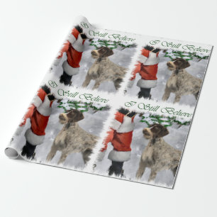 Papier Cadeau Noël à poils durs allemand d'indicateur