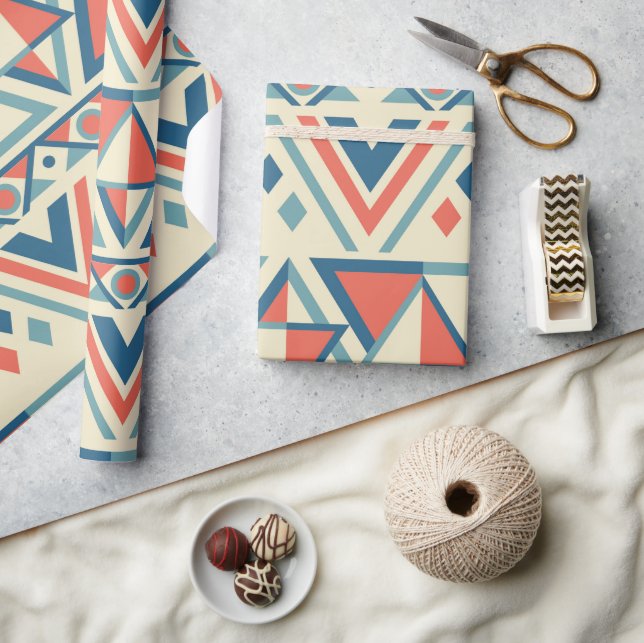 Papier Cadeau Noël | ABSTRAIT | MOTIF | Minimaliste (Artisanat)