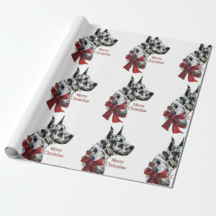 Papier Cadeau Noël Arlequin Great Dane