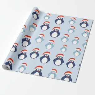 Papier Cadeau Noël aux mignons pingouins