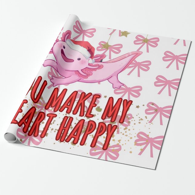 Papier Cadeau Noël Axolotl (Créateur téléchargé)