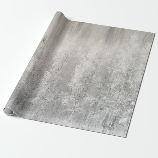 Papier Cadeau Noël blanc et huile d'olive (Déroulé)