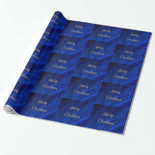 Papier Cadeau Noël bleu foncé