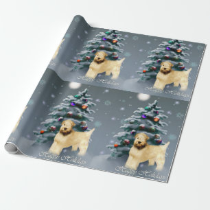Papier Cadeau Noël blond comme les blés doucement enduit de