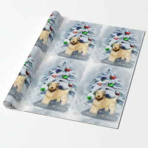 Papier Cadeau Noël blond comme les blés doucement enduit de