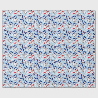 Papier Cadeau Noël Bonhomme de Neige Skiant/Emball