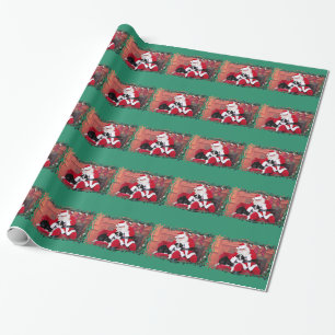 Papier Cadeau Noël - border collie - secousse