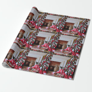 Papier Cadeau Noël Boston Terrier
