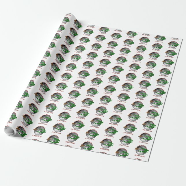 Papier Cadeau Noël cajun (Déroulé)
