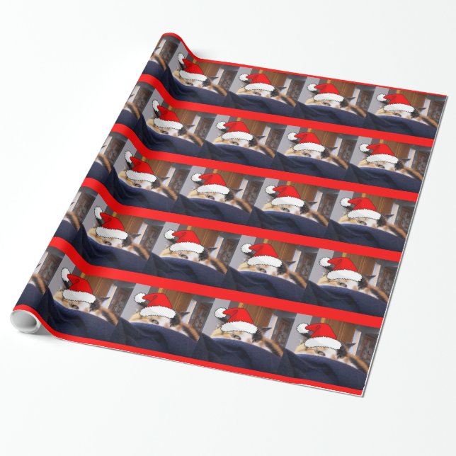 Papier Cadeau Noël Calico (Déroulé)