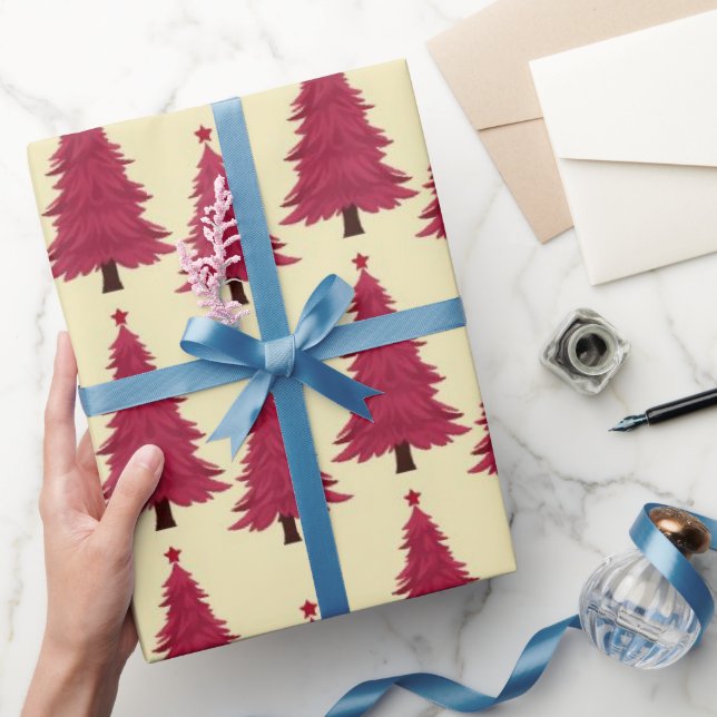 Papier Cadeau Noël classique Red Elegance (Cadeaux)