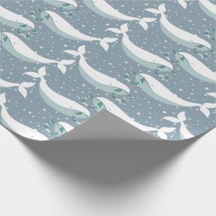 Papier Cadeau Noël de baleine