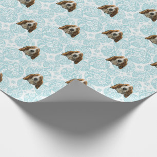 Papier Cadeau Noël de Basset Hound