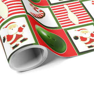 Papier Cadeau Noël de bowling