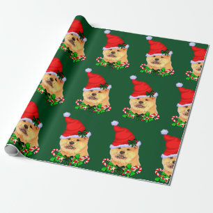 Papier Cadeau Noël de chow-chow de bouffe