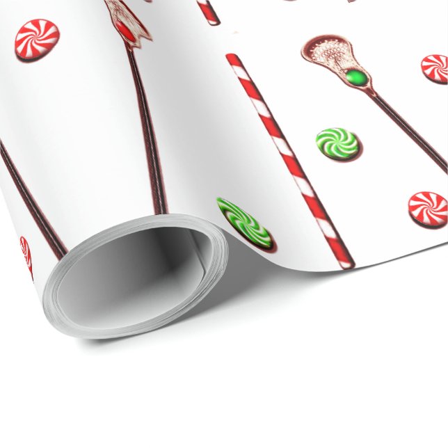 Papier Cadeau Noël de crosse (Coin rond)