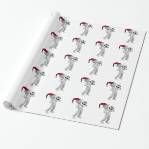 Papier Cadeau noël de football
